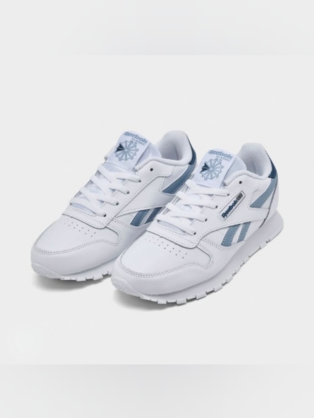 Reebok Boys White Leather Classic Sneakers